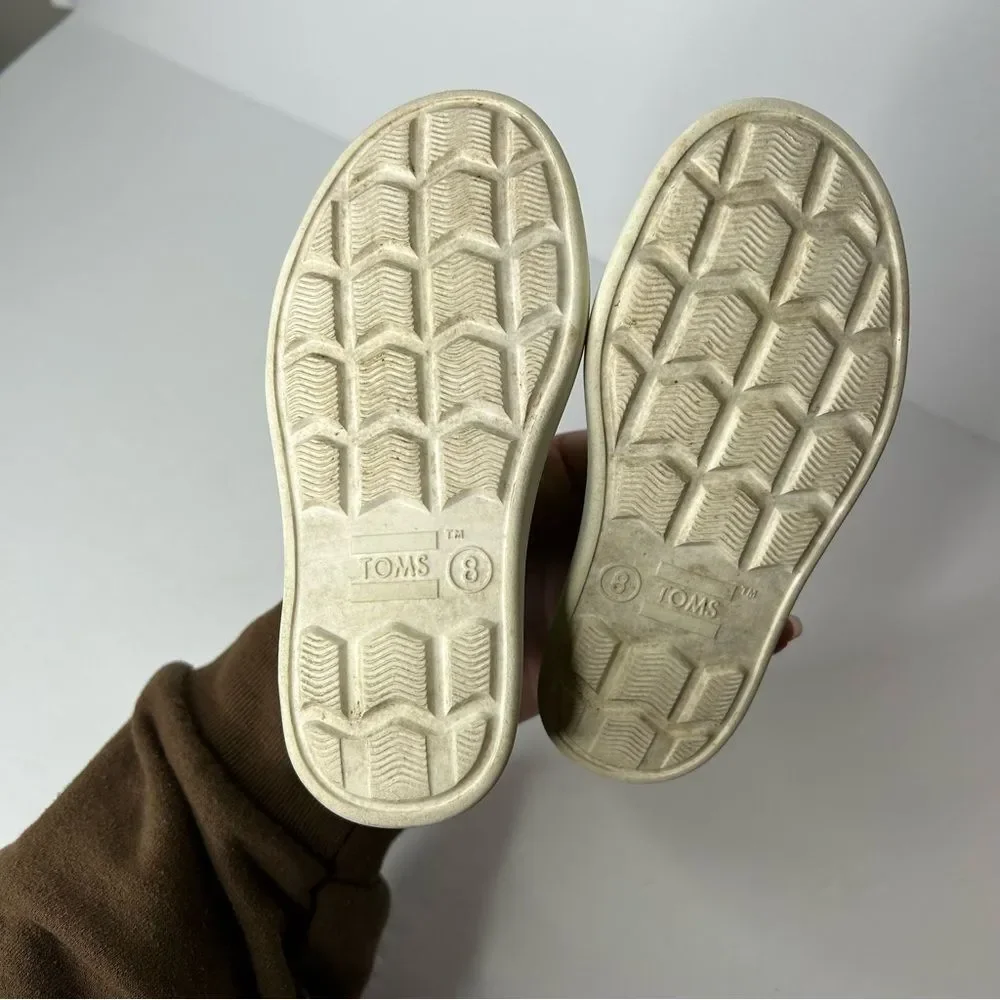 Tom’s Kids Green Slip-On Shoes 8
